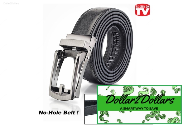 Black Brown Comfort Click Belt Leather Belt