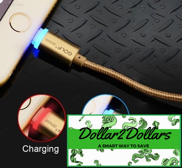 Fast Charging Cable For Android & Iphone With Indicator Light