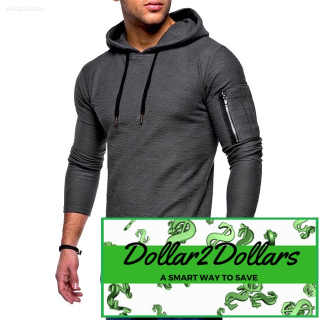 Men's Solid Hoodie Sweatshirt - Dollar2Dollars