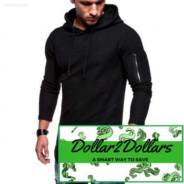 Men's Solid Hoodie Sweatshirt - Dollar2Dollars
