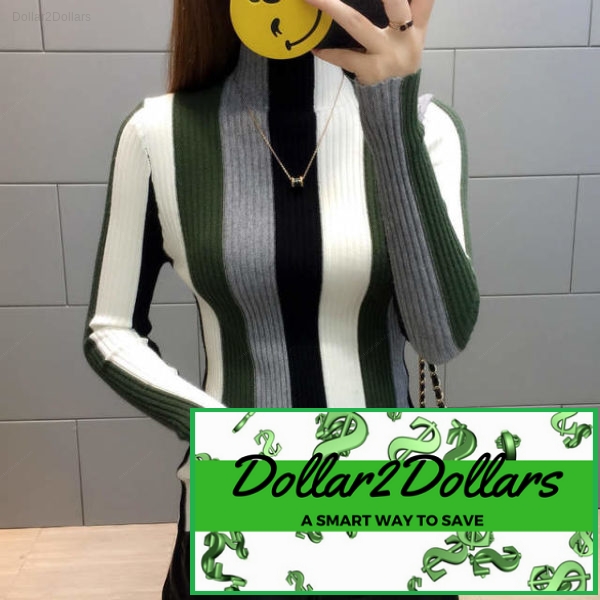 Women’s Long Sleeve Knitted Pullover Turtleneck