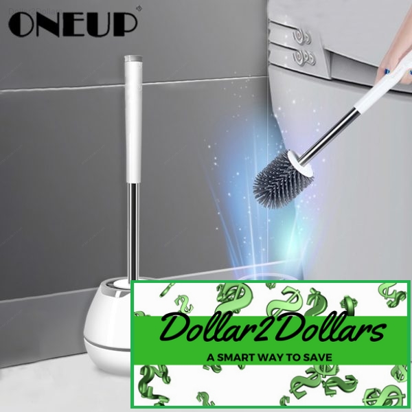 Silicone Toilet Brush Wall-mounted Cleaning Brush For Bathroom Household